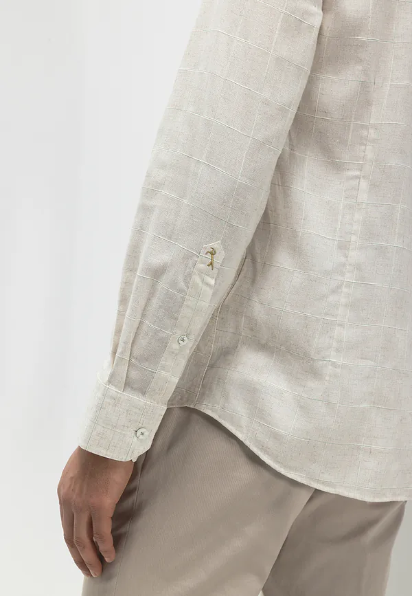 State Of Art ATELIER Overhemd Met Ruitdessin Kit/wit