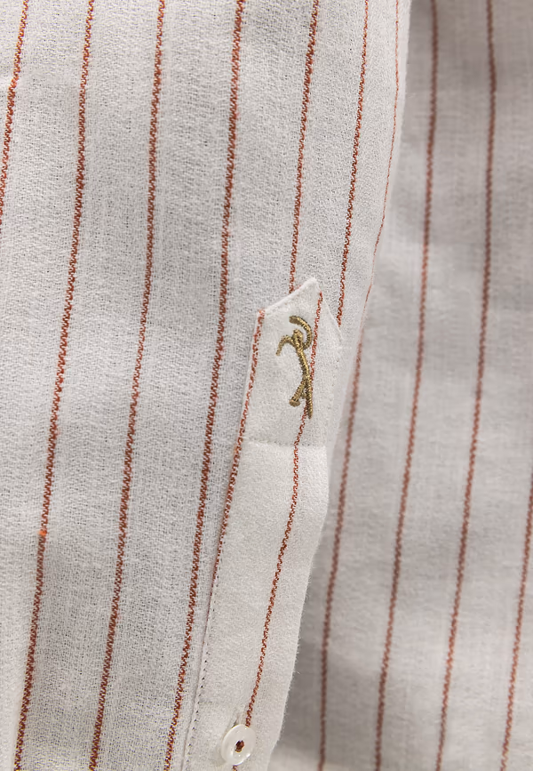 State Of Art ATELIER Overhemd Met Streepdessin Wit/kersrood