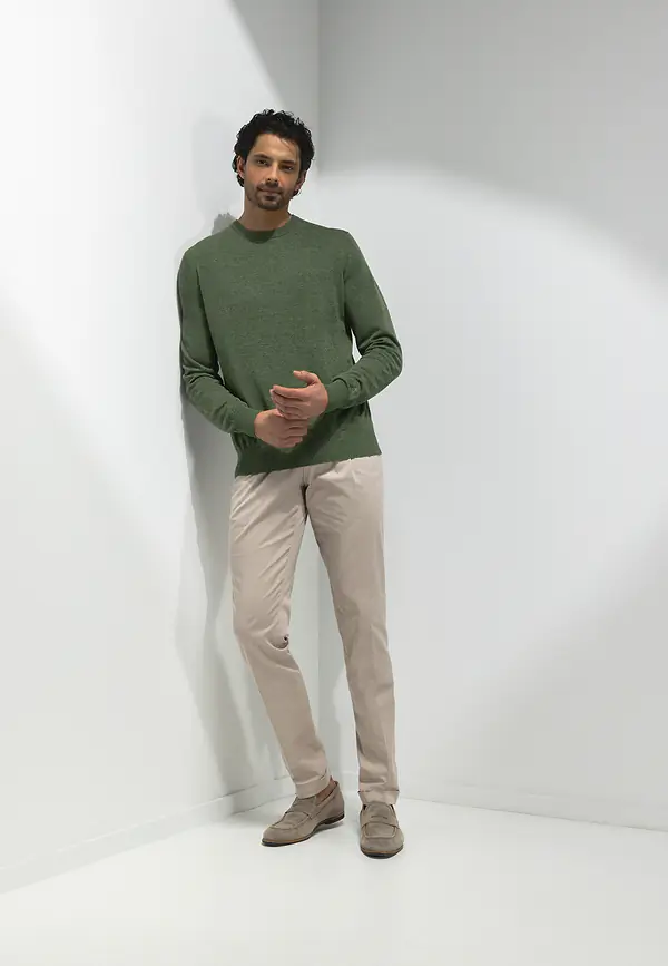 State Of Art ATELIER Trui Met Ronde Hals Mosgroen Uni