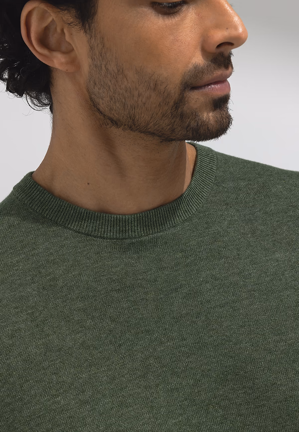 State Of Art ATELIER Trui Met Ronde Hals Mosgroen Uni