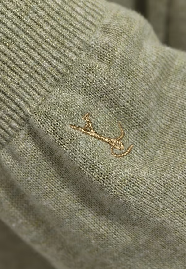 State Of Art ATELIER V-hals Trui Van Een Linnenmix Lichtgroen Uni