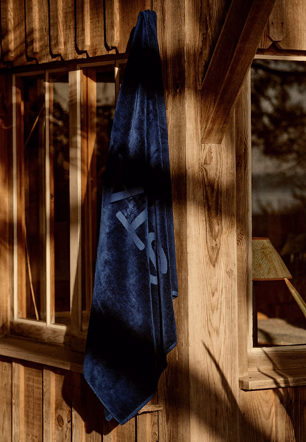 State Of Art Badstof Beach Towel Van Katoen Donkerblauw Uni