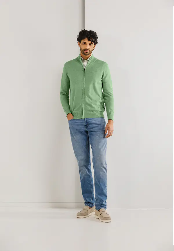 State Of Art Basis Vest Met Ritssluiting Bladgroen Uni