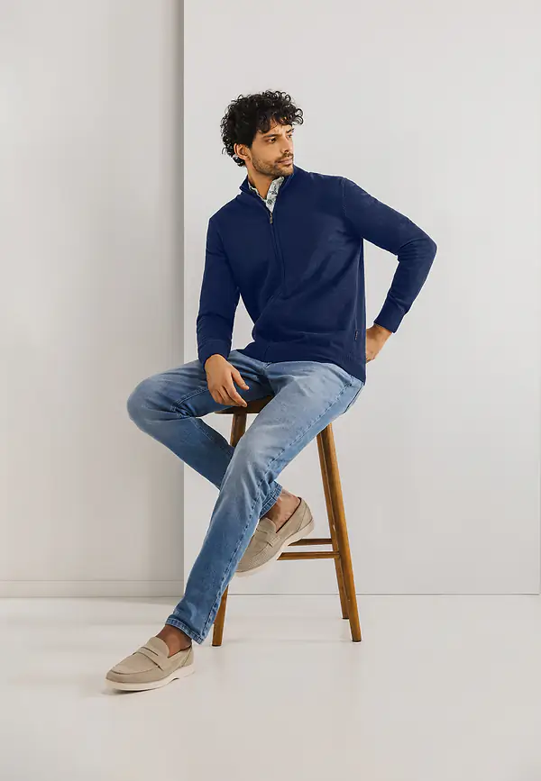 state of art Basis vest met ritssluiting kobalt uni