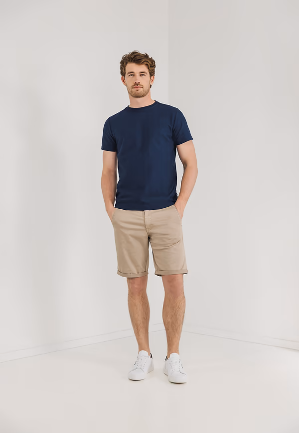 State Of Art Chinoshort Van Katoen-stretch Beige Uni