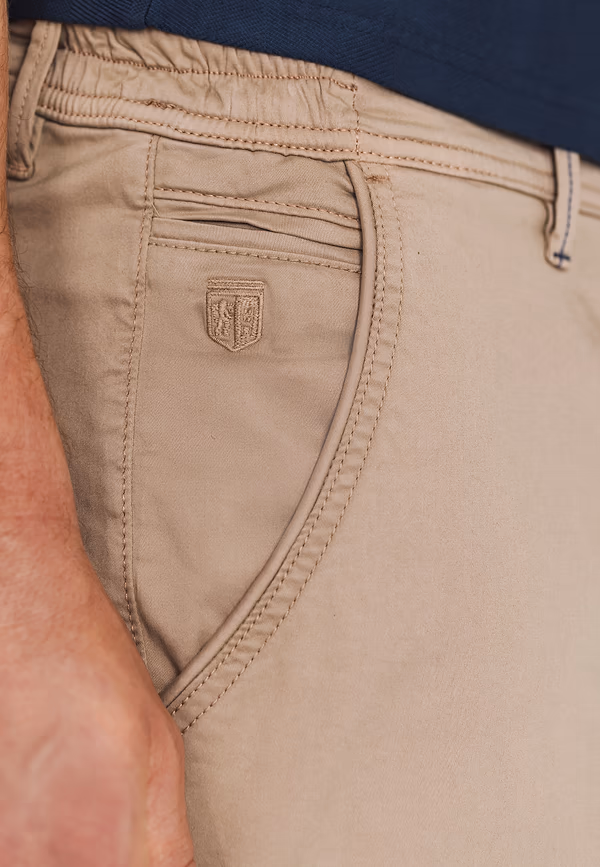 State Of Art Chinoshort Van Katoen-stretch Beige Uni