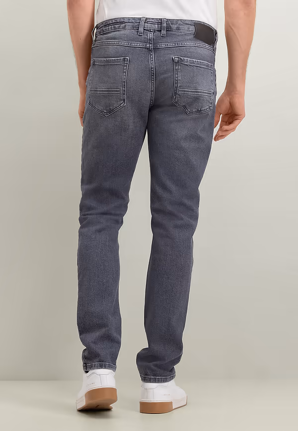 State Of Art DRIVER Stretchjeans Met Tapered Fit Middengrijs Uni