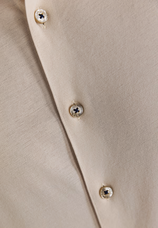 State Of Art Effen Overhemd Van Een Katoenmix Kit Uni