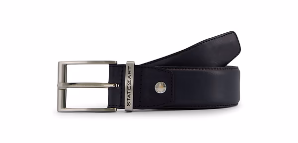 state of art ESSENTIALS riem van ranger leder marine uni