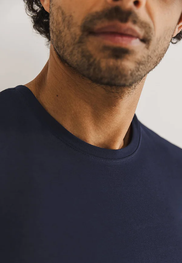 State Of Art ESSENTIALS T-shirt Extra Lang Donkerblauw Uni