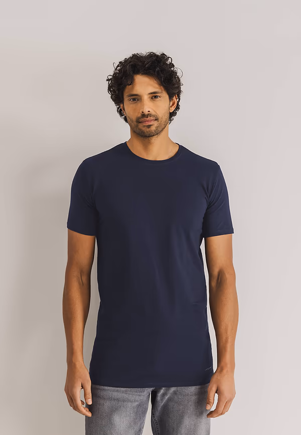 state of art ESSENTIALS T-shirt extra lang donkerblauw uni