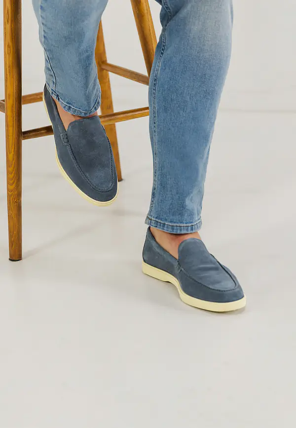 State Of Art GANGA Mocassin Van Suéde Grijsblauw Uni