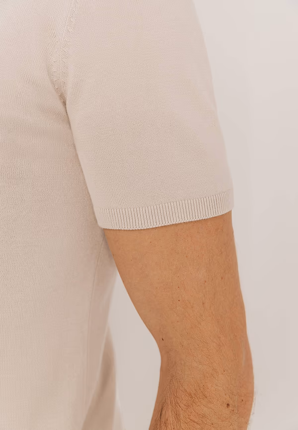 State Of Art Gebreide Polo Met Korte Mouwen Kit Uni