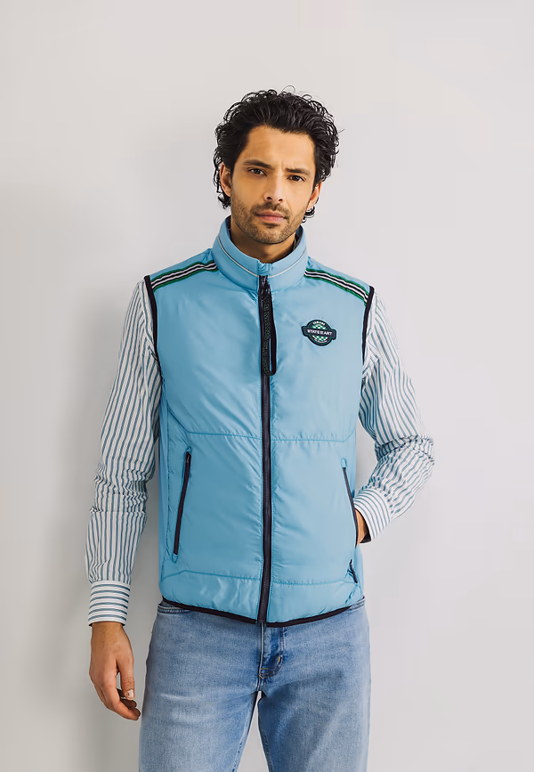 state of art LE MANS CLASSIC bodywarmer azuurblauw uni