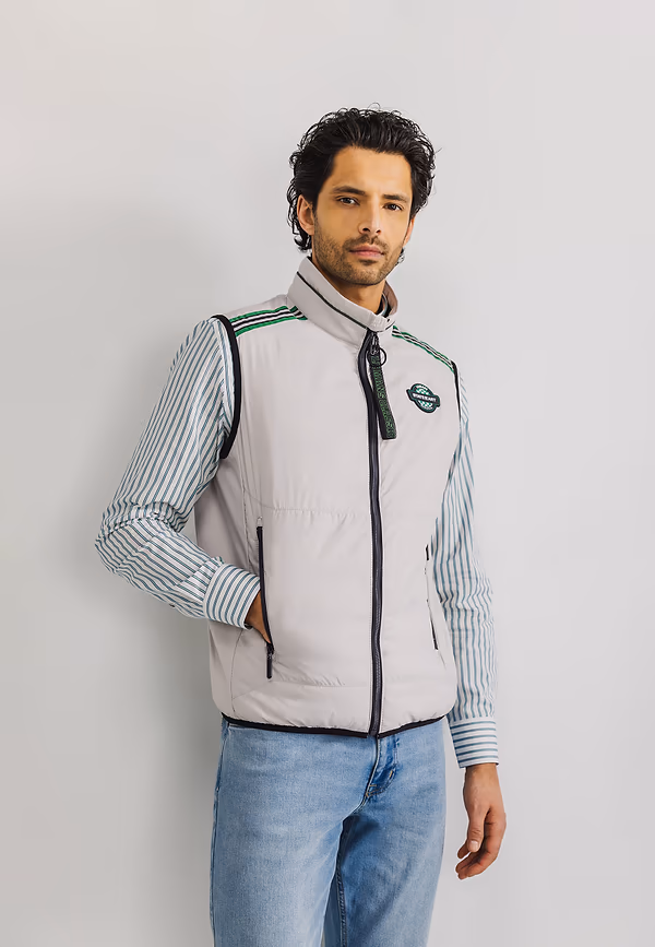 state of art LE MANS CLASSIC bodywarmer warm grijs uni