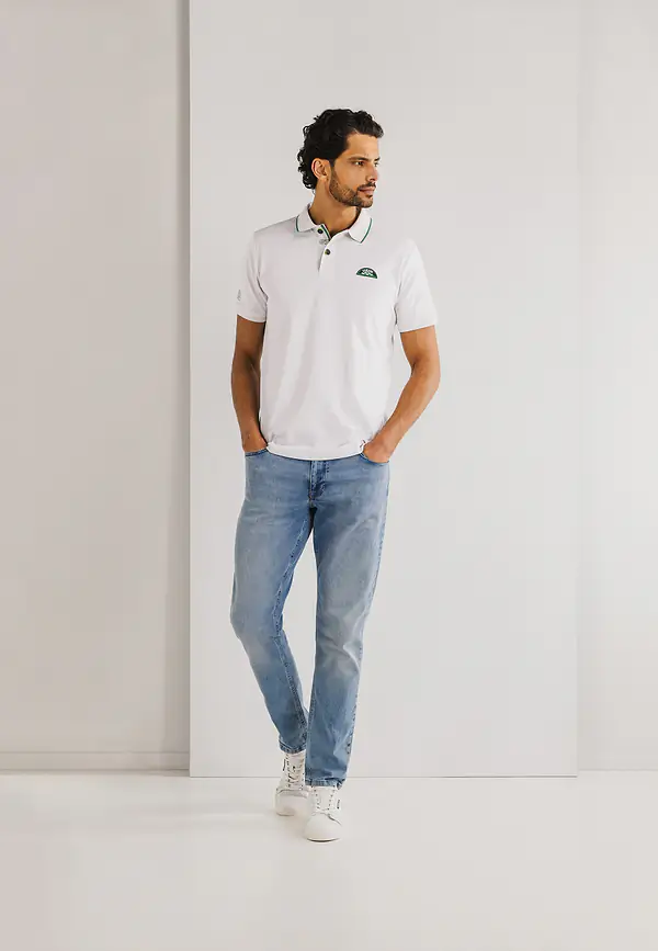 State Of Art LE MANS CLASSIC Jersey Interlock Polo Greige Uni