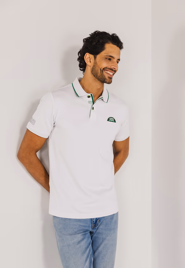 state of art LE MANS CLASSIC jersey interlock polo greige uni