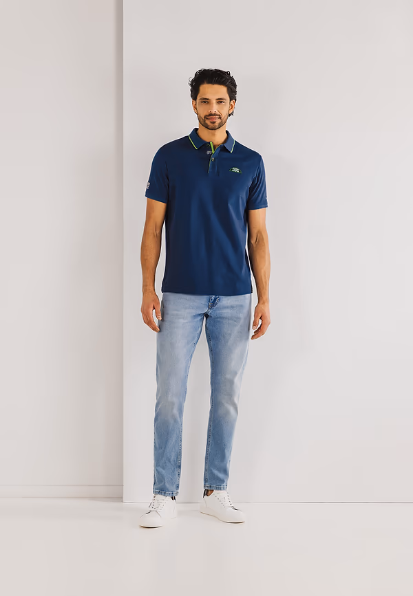 State Of Art LE MANS CLASSIC Jersey Interlock Polo Kobalt Uni