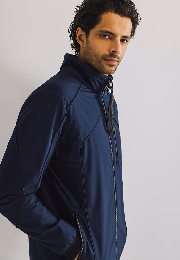 State Of Art LE MANS CLASSIC Licht Gewatteerde Jas Donkerblauw Uni