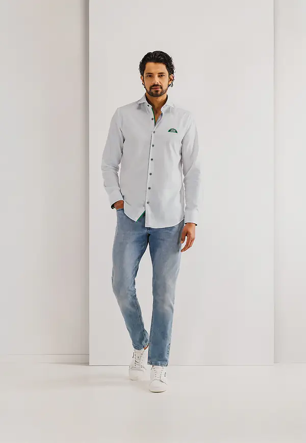 State Of Art LE MANS CLASSIC Overhemd Met Artworks Wit Uni