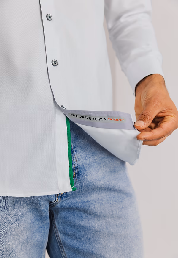 State Of Art LE MANS CLASSIC Overhemd Met Artworks Wit Uni