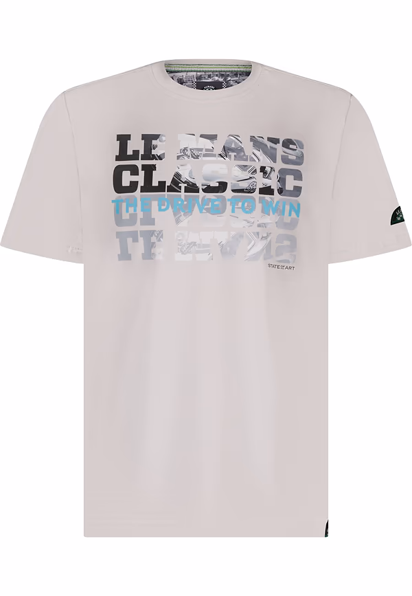 State Of Art LE MANS CLASSIC Ronde Hals T-shirt Warm Grijs Uni