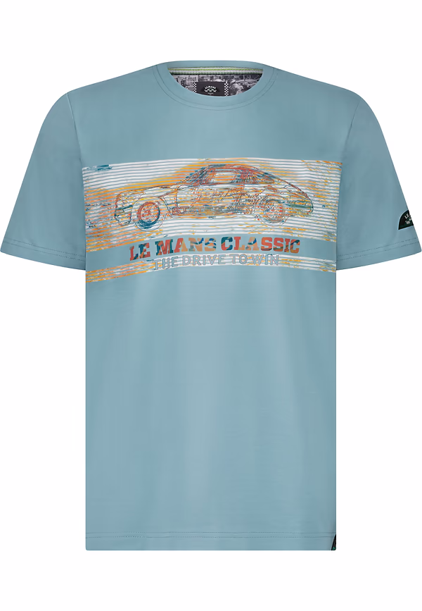 State Of Art LE MANS CLASSIC T-shirt Met Artworks Azuurblauw Uni