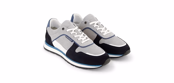 state of art MARSHALL lage sneaker donkerblauw/warm grijs