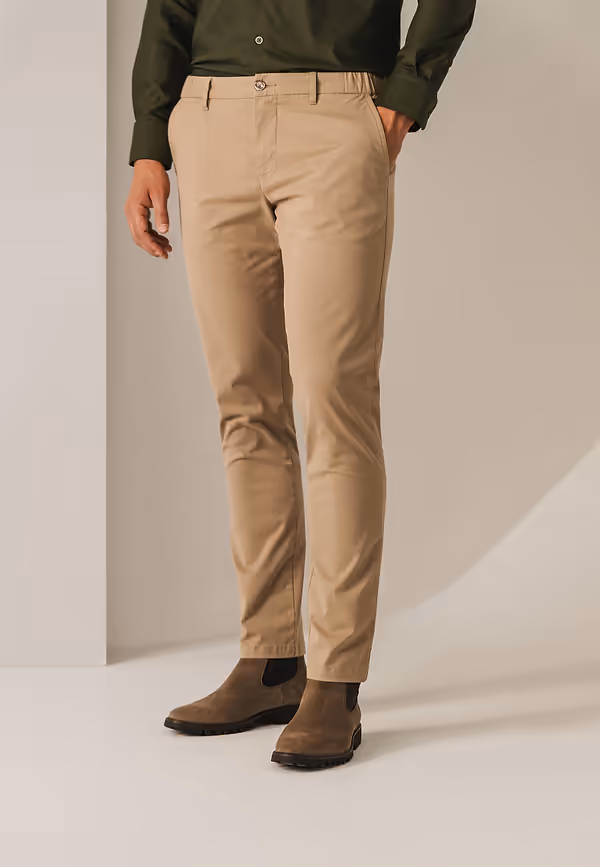 state of art NAVIGATOR stretchchino van twillstof beige uni