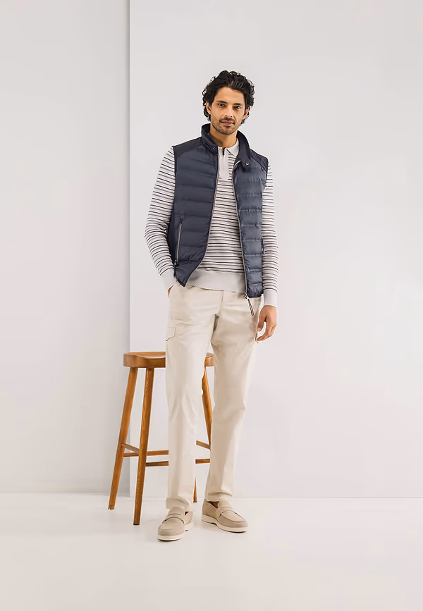 State Of Art OUTERWEAR Bodywarmer Met Ritssluiting Donkerblauw Uni