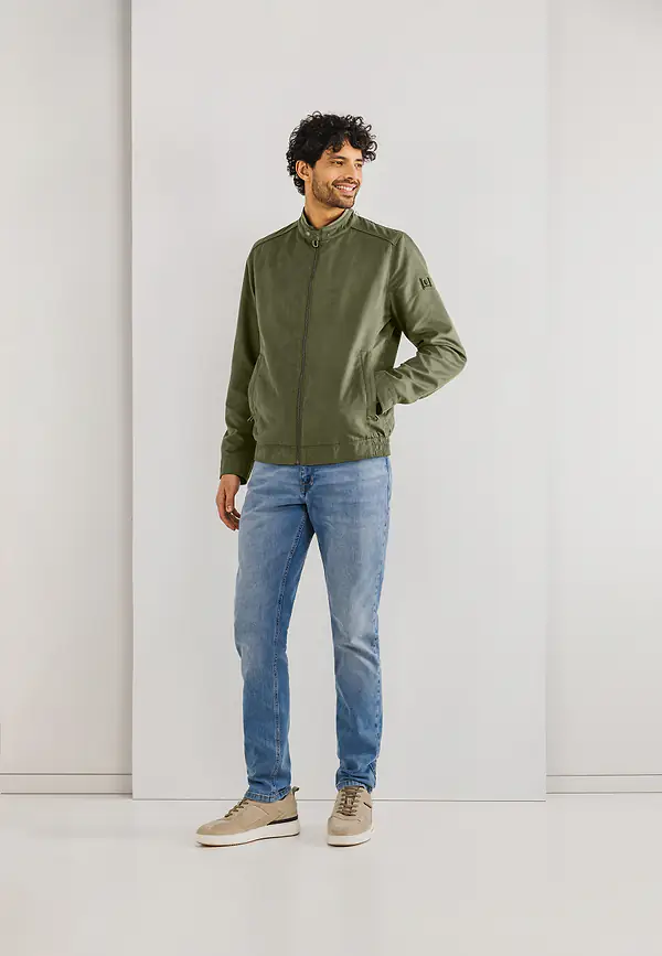 State Of Art OUTERWEAR Jas Met Badge Op Mouw Mosgroen Uni