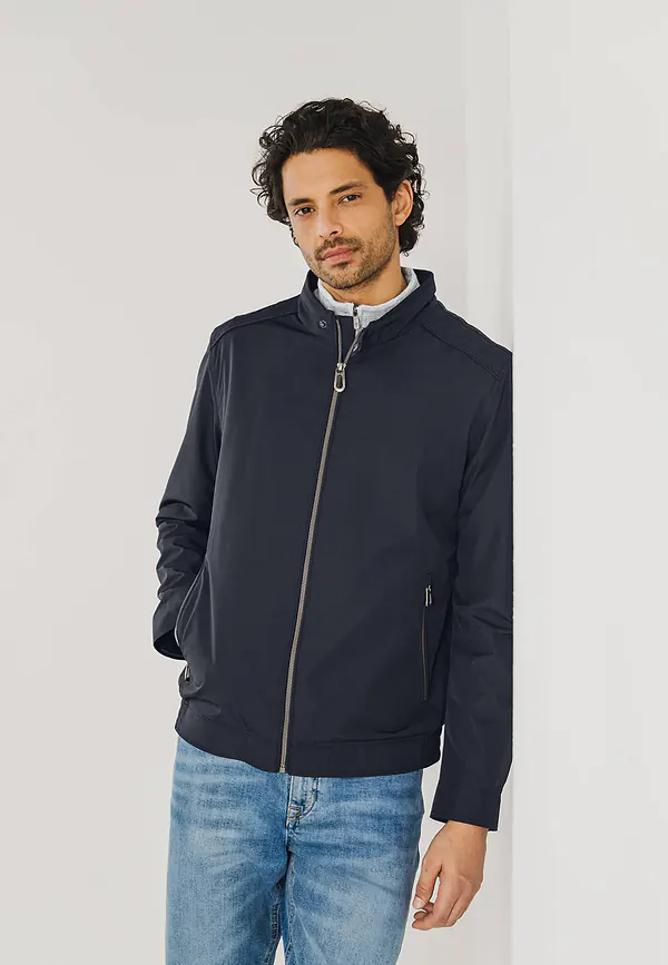 state of art OUTERWEAR jas met steekzakken donkerblauw uni