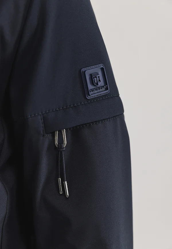 State Of Art OUTERWEAR Parka Met Ritszakje Op Mouw Donkerblauw Uni