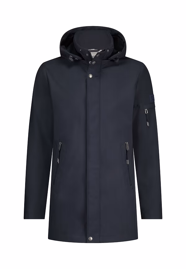 State Of Art OUTERWEAR Parka Met Ritszakje Op Mouw Donkerblauw Uni