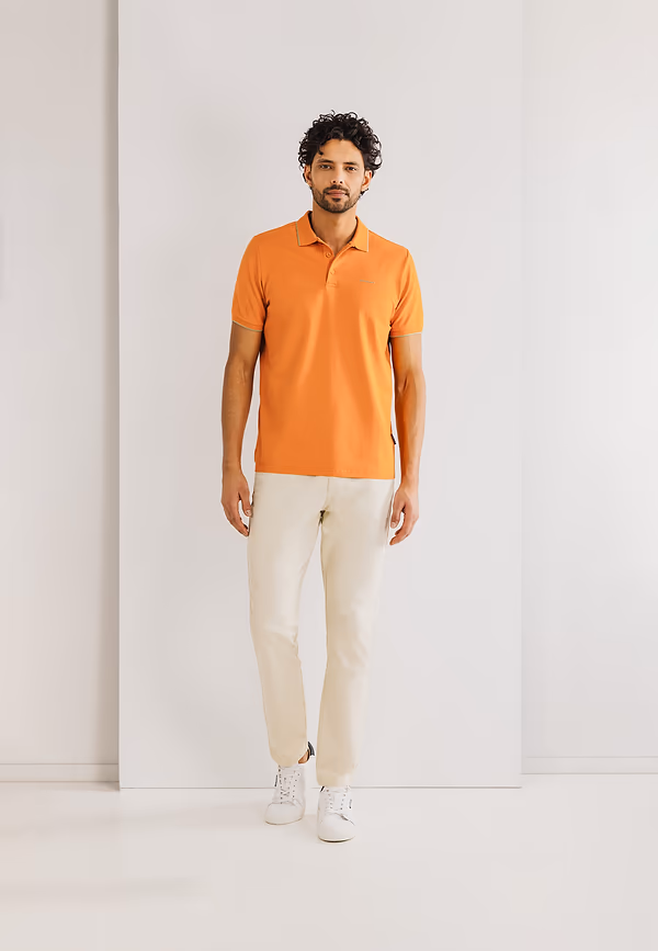 State Of Art Piqué Polo Met Streepdetails Mango Uni