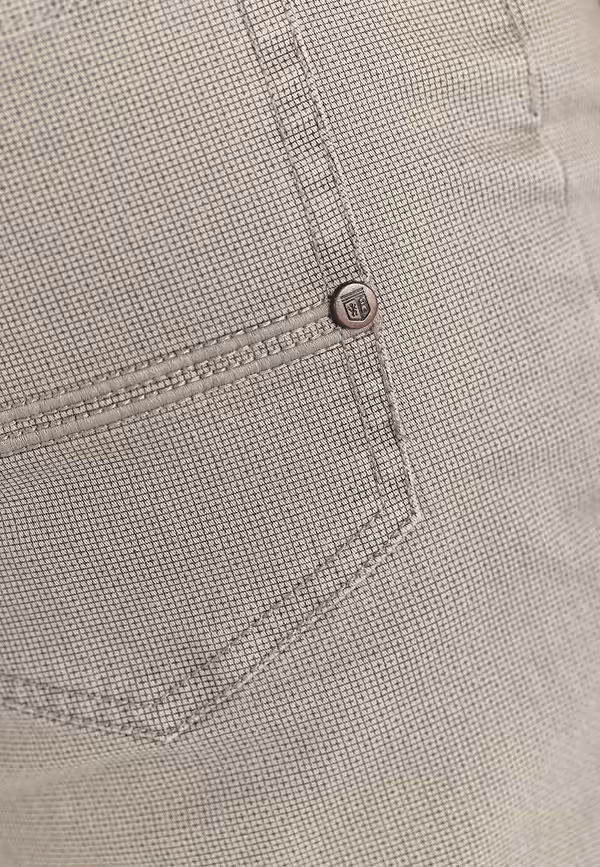 State Of Art RACER Stretchbroek Met Print Warm Grijs Uni