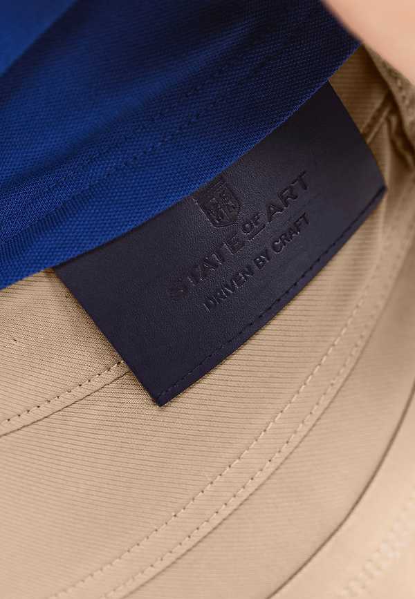 State Of Art RACER Stretchbroek Van Twillstof Beige Uni