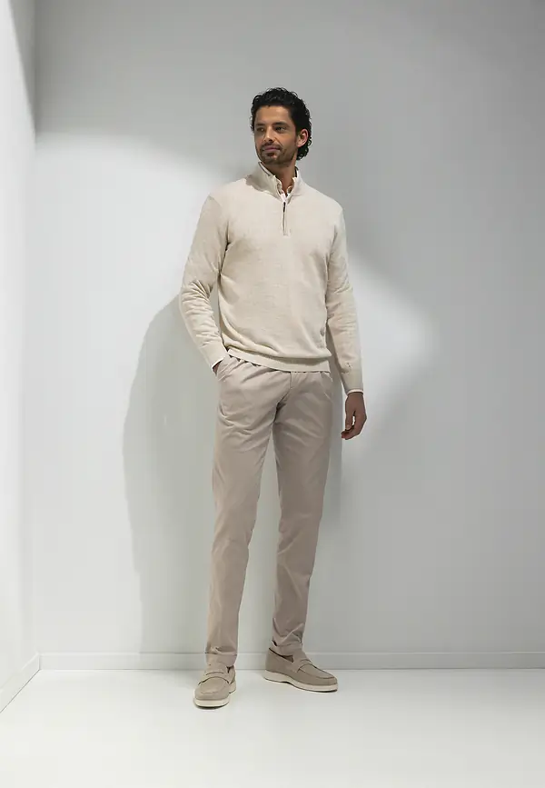 State Of Art ATELIER Trui Met Halve Rits Kit Uni