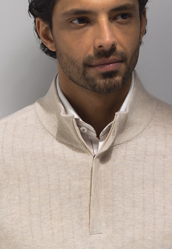 State Of Art ATELIER Trui Met Halve Rits Kit Uni