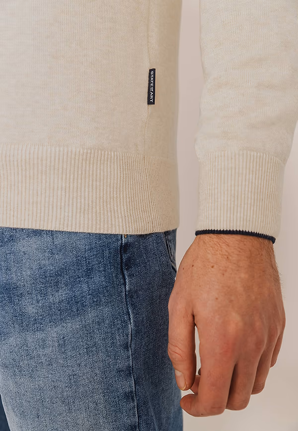 State Of Art Basis Trui Met Halve Rits Kit Uni