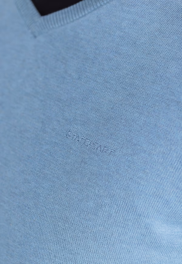 State Of Art Basis Trui Met V-hals Grijsblauw Uni