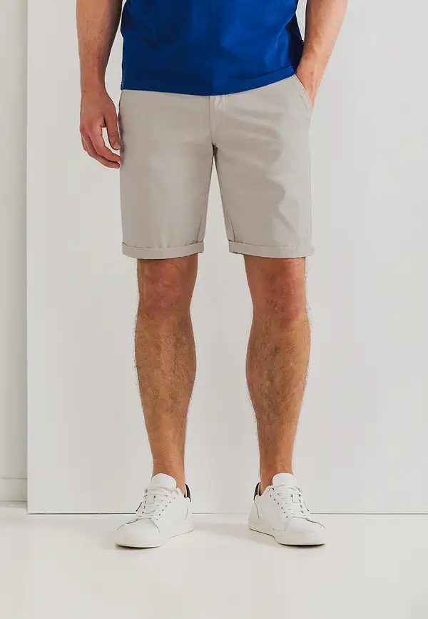 state of art Chinoshort van katoen-stretch kit uni