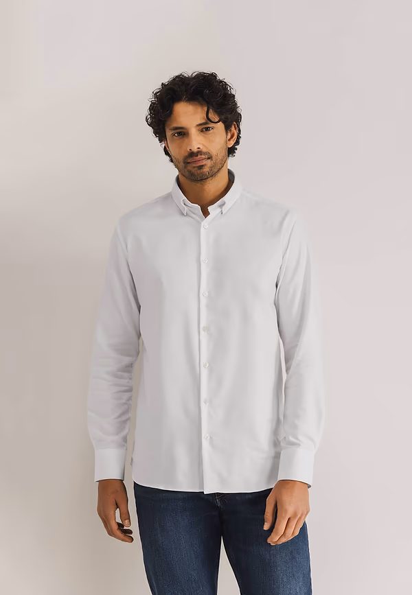 state of art ESSENTIALS oxford overhemd wit uni