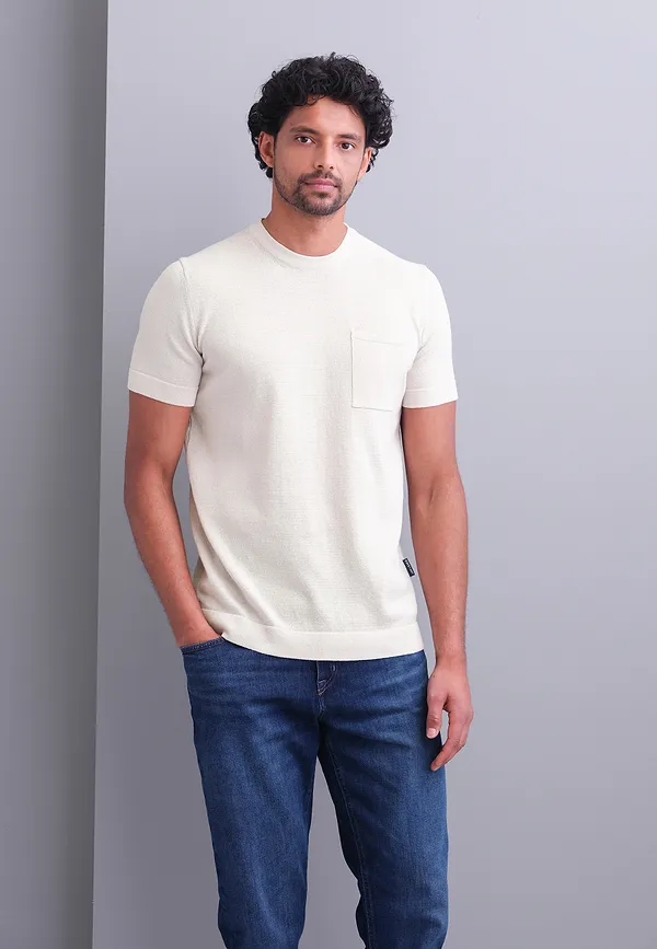 State Of Art Gebreid T-shirt Met Borstzak Kit Uni