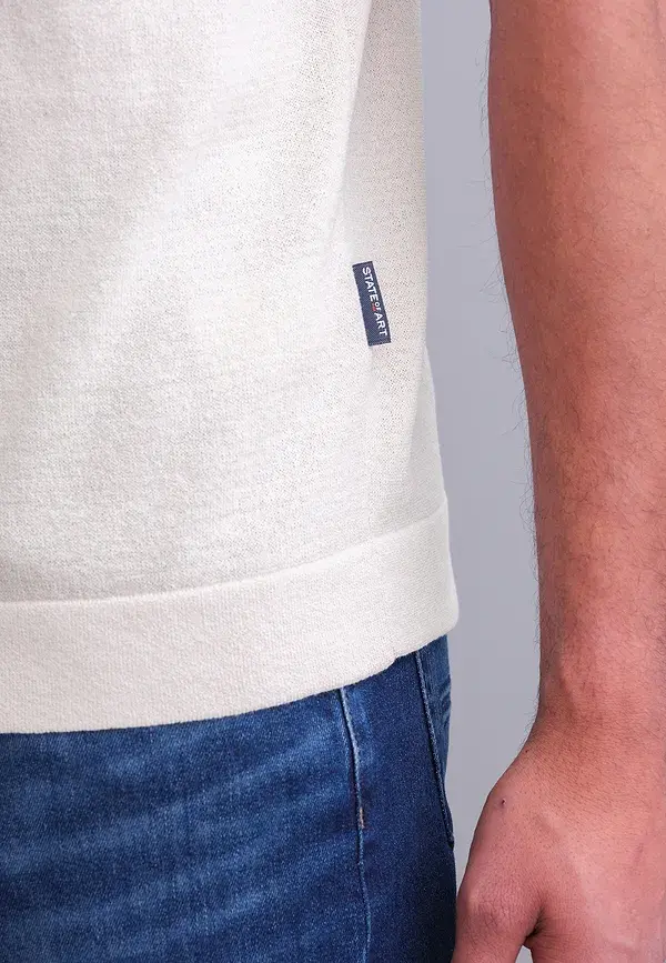 State Of Art Gebreid T-shirt Met Borstzak Kit Uni