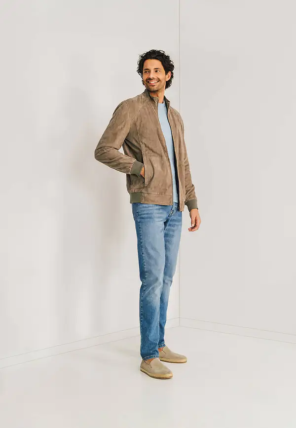 State Of Art Jas Van Geitensuède Beige Uni