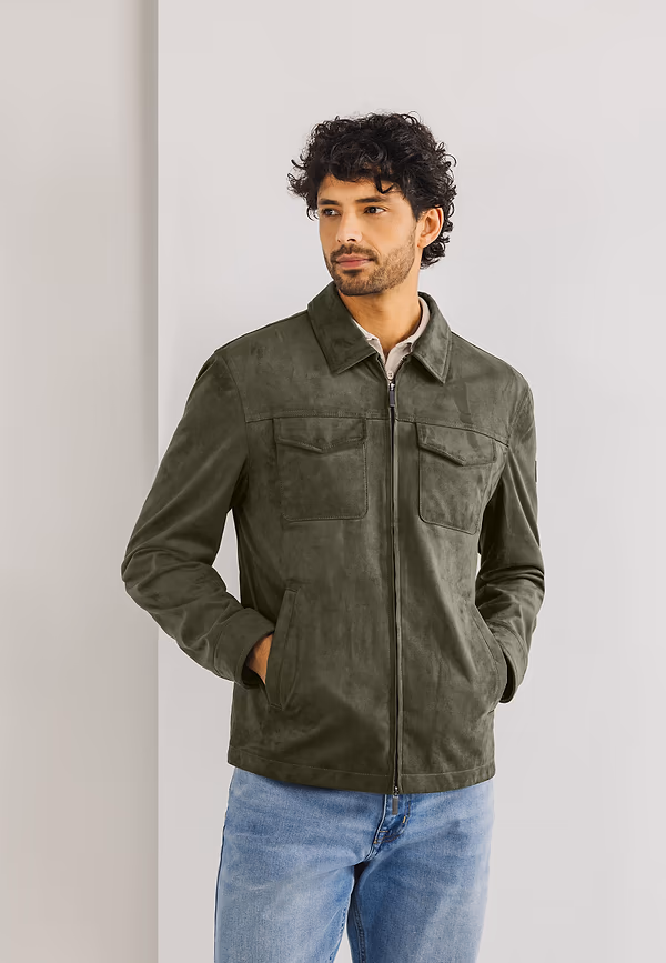 state of art Jas van microsuede bruin uni