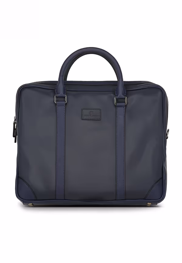 state of art Laptoptas van nylon donkerblauw uni