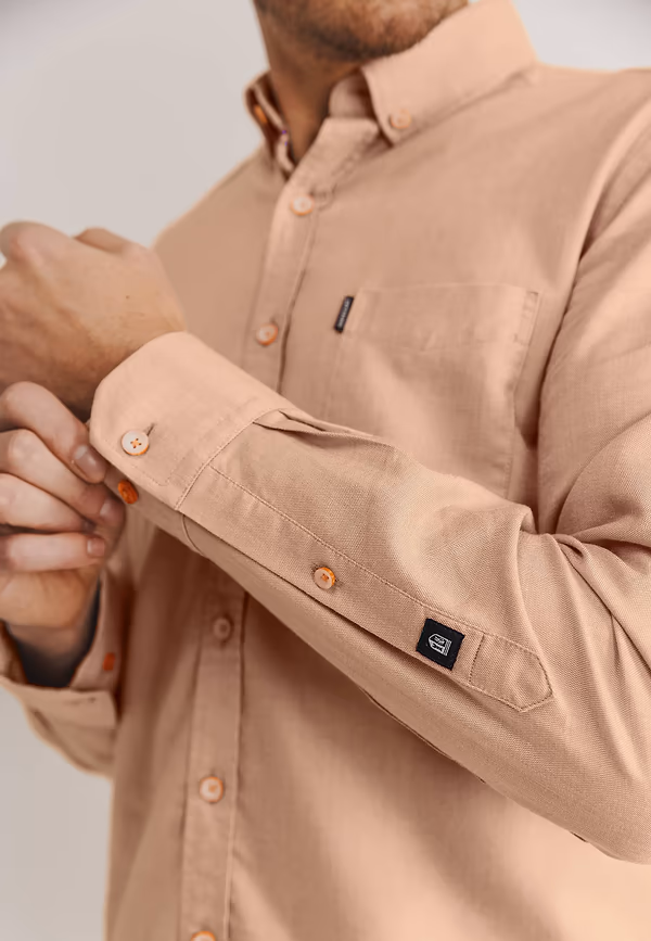 State Of Art Oxford Overhemd Met Lyocell Wit/mango