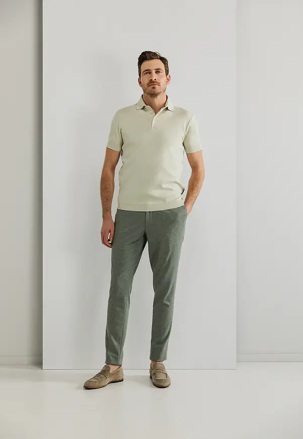 State Of Art Polo Van Rondgebreide Stof Kit Uni